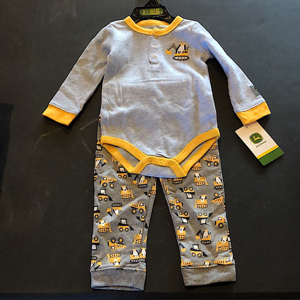 John Deere Construction Baby Boy Outfit